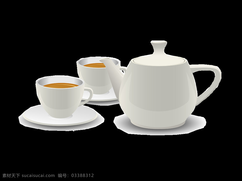 简约 白色 陶瓷 茶具 产品 实物 白色茶杯 茶道 产品实物 深色茶水 陶瓷茶具