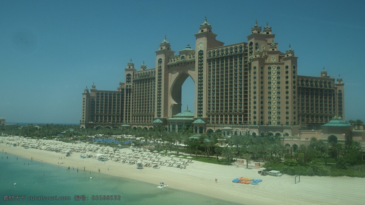 迪拜 建筑 大海 国外 海滩 建筑摄影 建筑园林 酒店 蓝天 迪拜建筑 沙滩 psd源文件