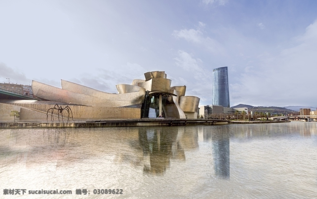 毕尔巴鄂 博物馆 古根海姆 体系结构 里程碑 吸引力 游客 旅行 外观 现代 西班牙 高清桌面背景 旅游摄影 国外旅游