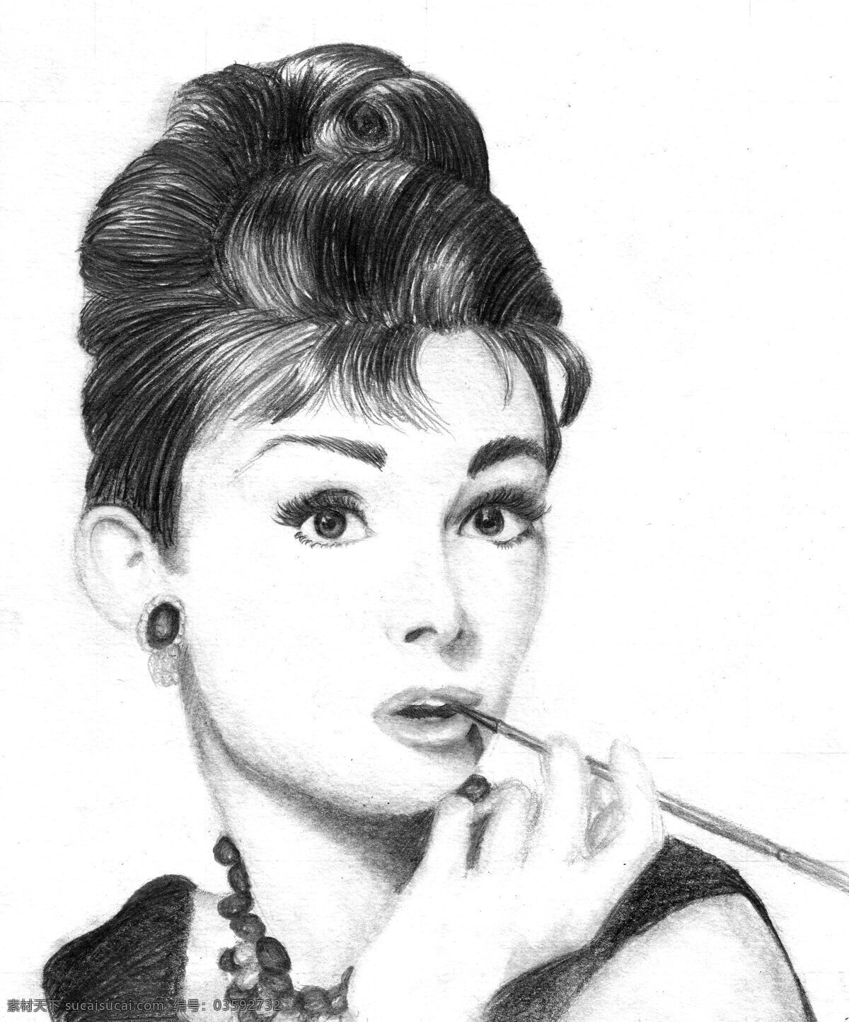 奥黛丽 赫本 英国女星 好莱坞女星 奥斯卡影后 优雅 罗马假日 窈窕淑女 美女 公主 美人 明星偶像 人物图库 绘画书法 文化艺术