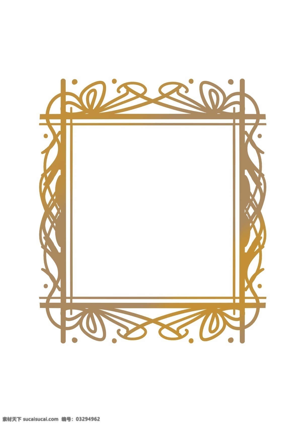 欧式 花朵 花纹 边框 插图 欧式花朵边框 花纹边框 金色花纹边框 欧式金色边框 金色边框插图