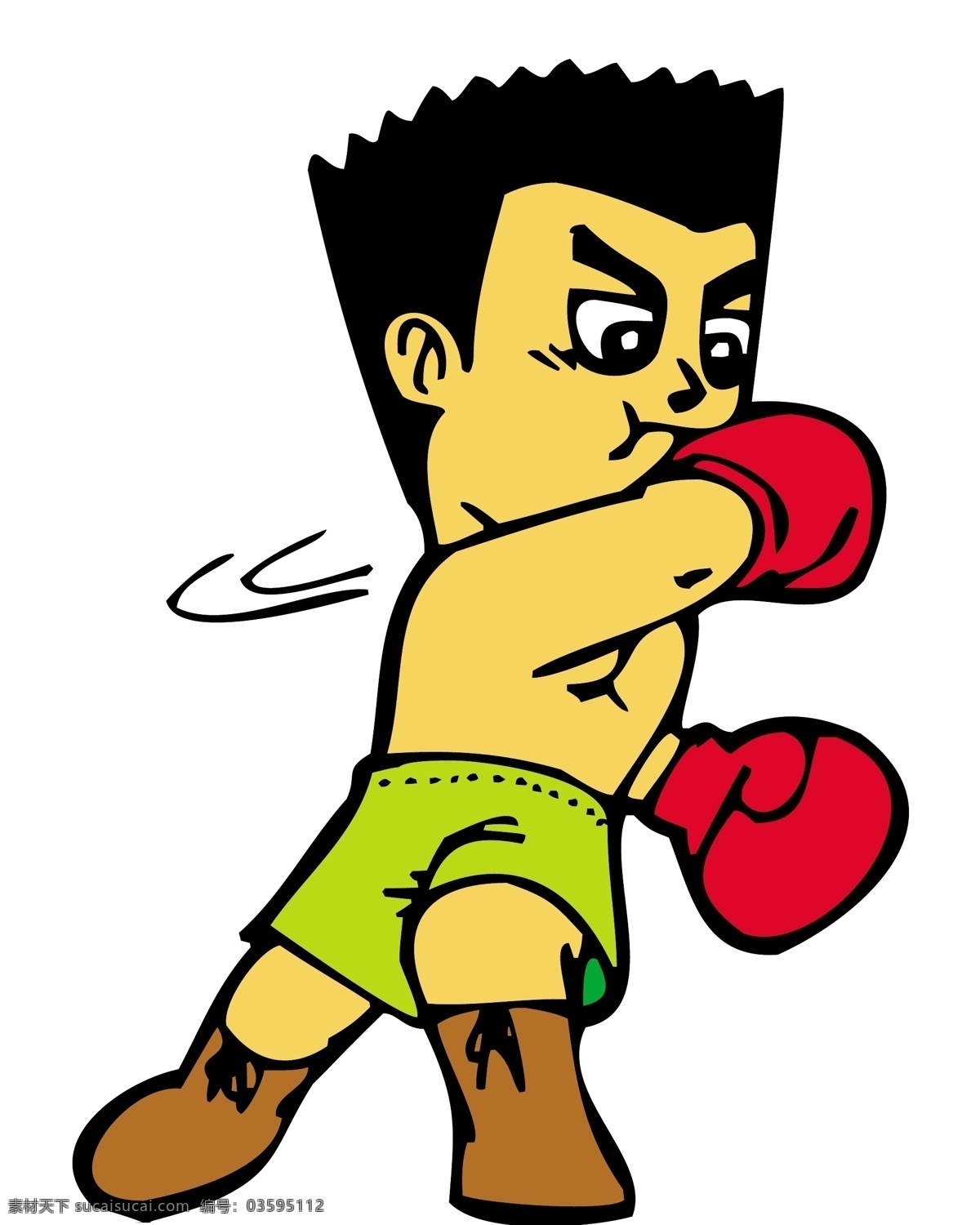 矢量 拳击 可爱 卡通 运动员 模板下载 卡通运动员 人物 大全 日常生活 矢量人物