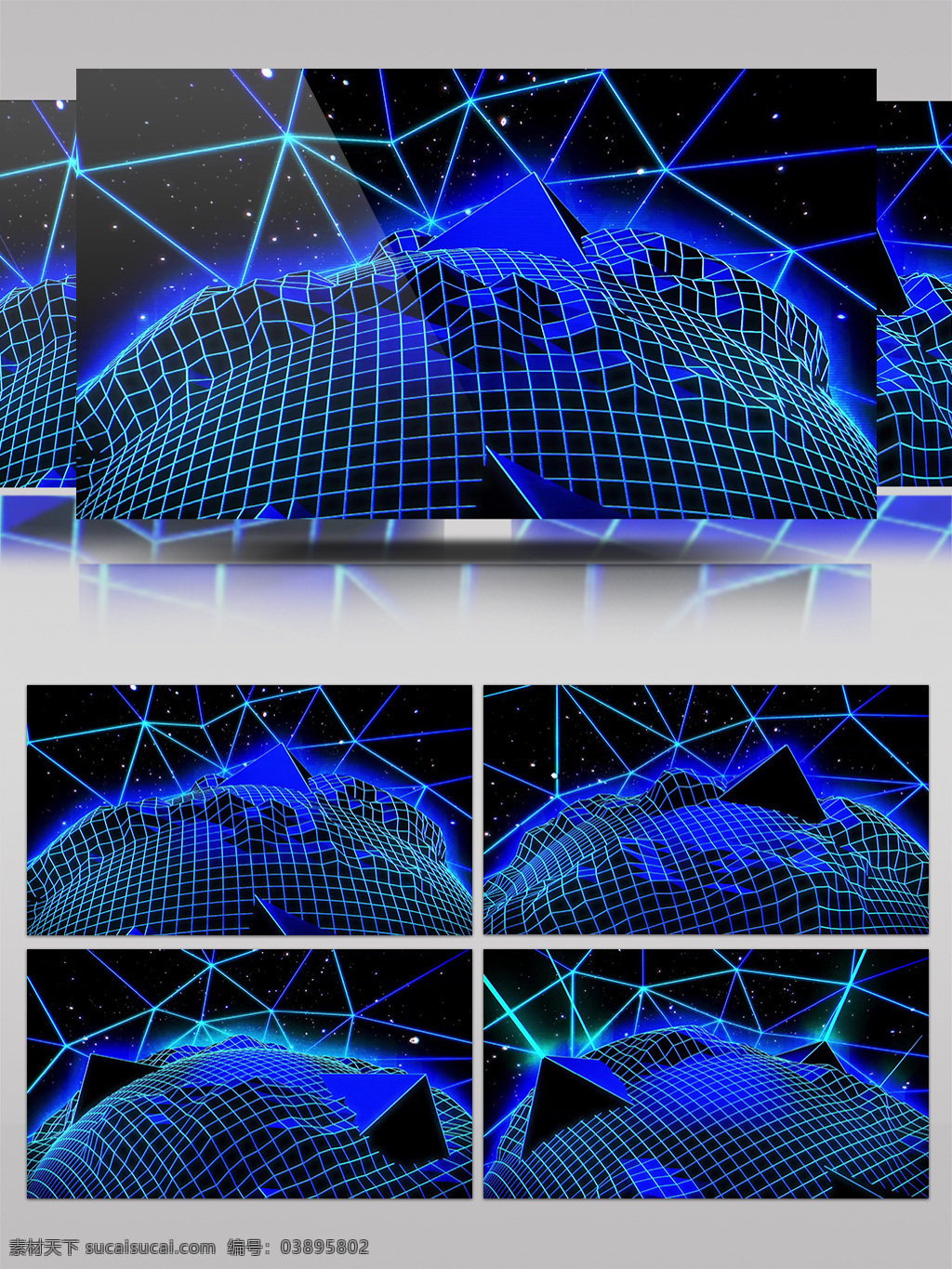 蓝色 地球 玩 视频 蓝色网格 线条网格 简约风格 低雅大气 广告商业 生活创意 创意设计 3d视频素材 特效视频素材