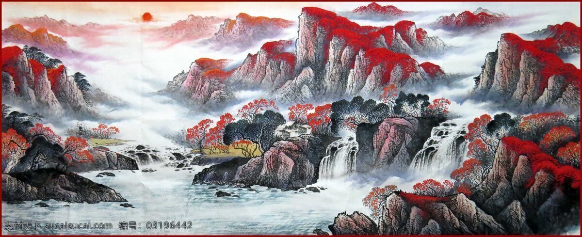 中国 山水 艺术 画 山水画 文化艺术