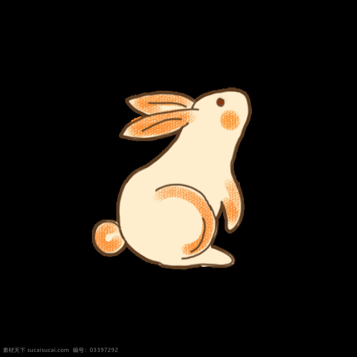 中秋月兔 中秋 月兔 手绘月兔 卡通月兔 兔子 文化艺术 绘画书法