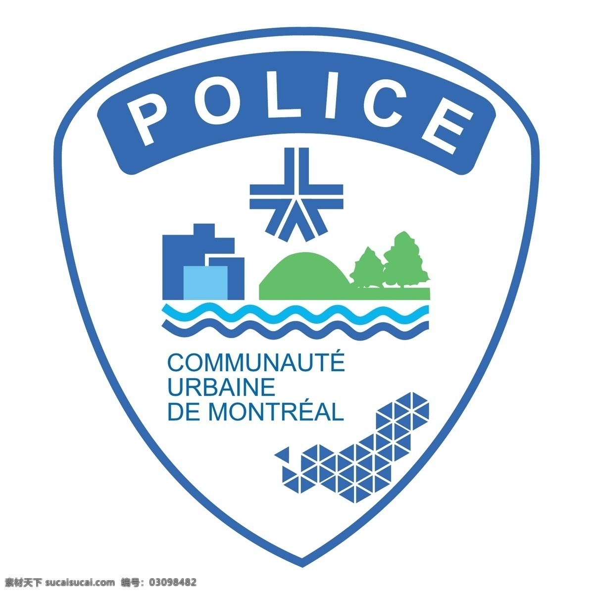 蒙特利尔 警察 无 标志 免费 psd源文件 logo设计