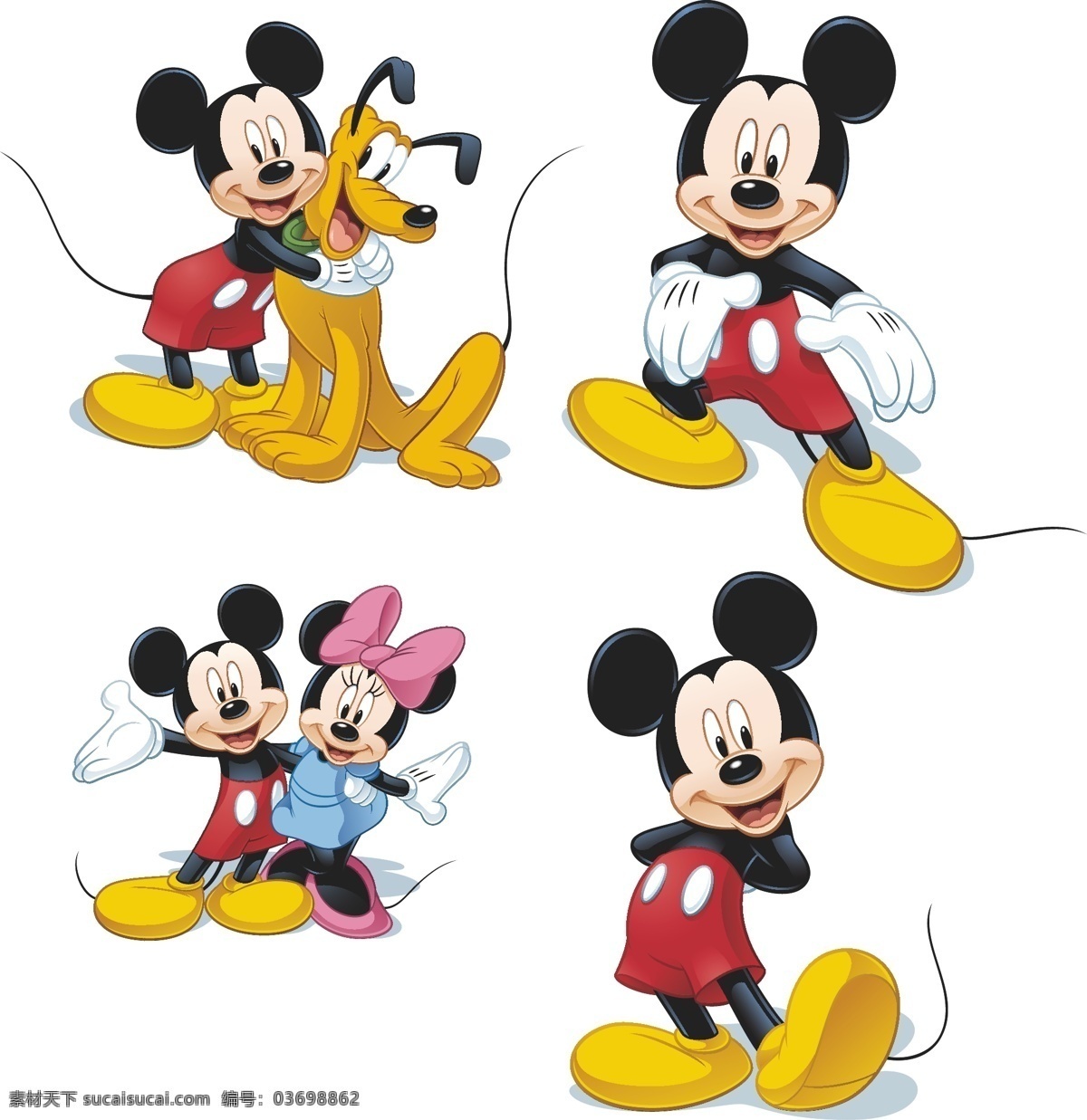迪士尼 米奇 米老鼠 卡通 米妮 动漫动画