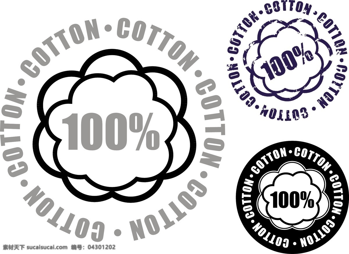 棉 标签 标识 矢量 标志 100棉 st 矢量图 其他矢量图