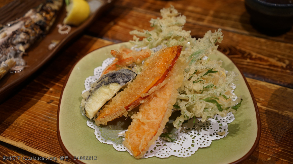 日料 蔬菜 天妇罗 美食 食物 南瓜 餐饮美食