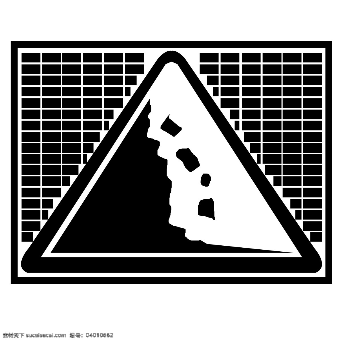 交通 三角形 小心 落石 小心落石 标志 图标 警示标志 注意落石 标示矢量 机动车 道路标识