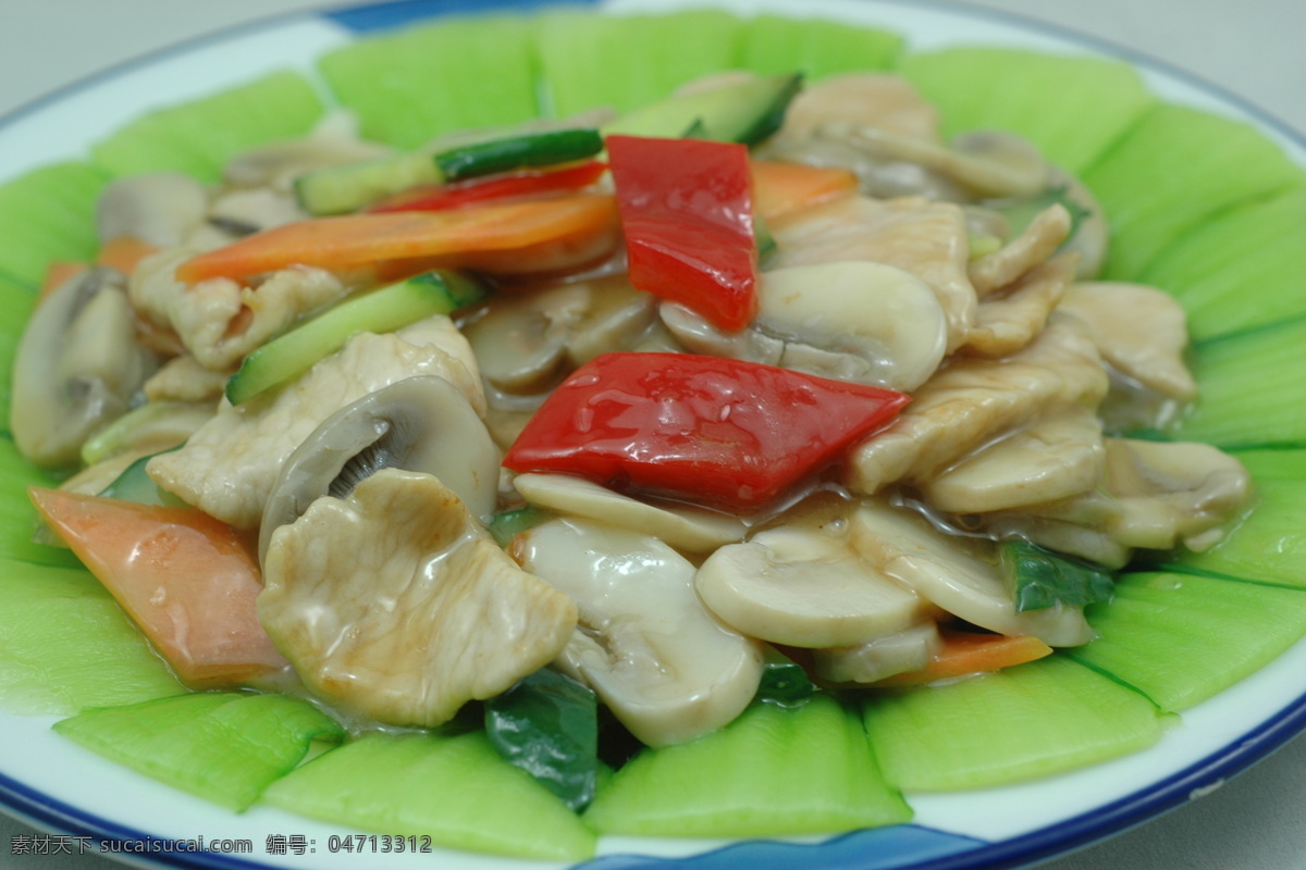口蘑肉片 肉片 口蘑 东北传统菜 传统美食 餐饮美食