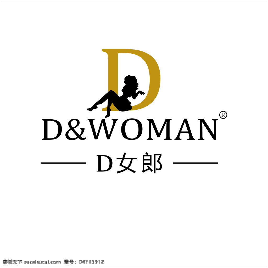 d女郎标志 背景墙 d女郎高清 logo