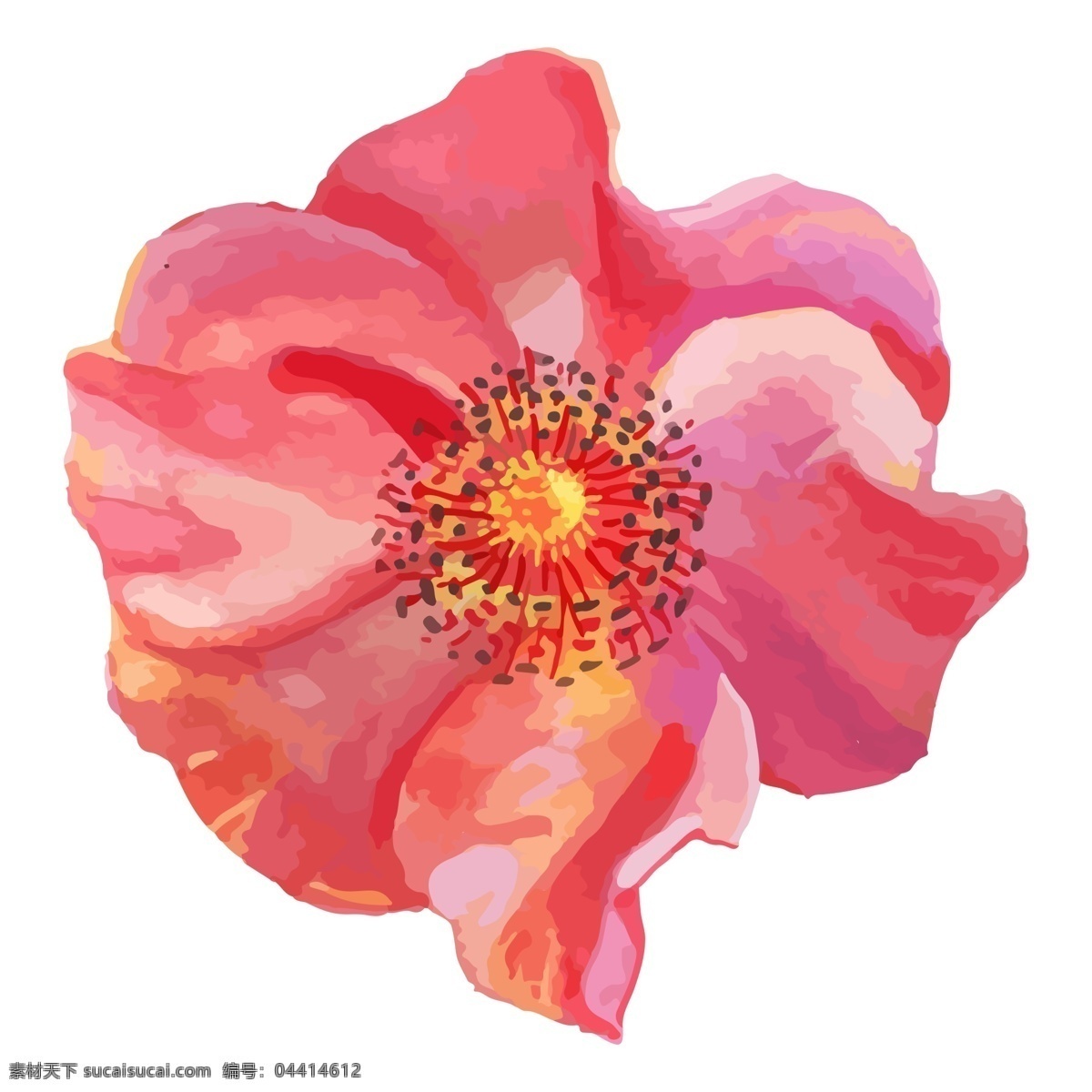 红色 艺术 花朵 免 抠 图 红通通 卡通手绘 手绘艺术 红鲜鲜 好漂亮 红色花朵