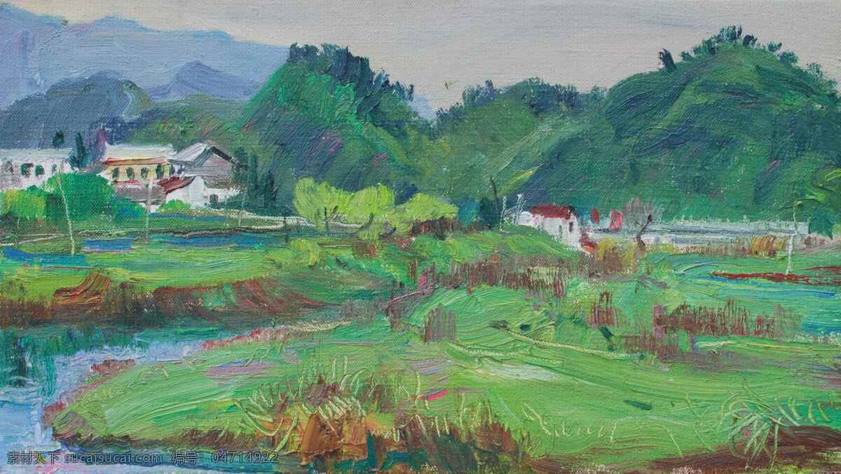 高清 山水风景 油画 高清风景油画 山水 风景画 油画素材下载 装饰素材