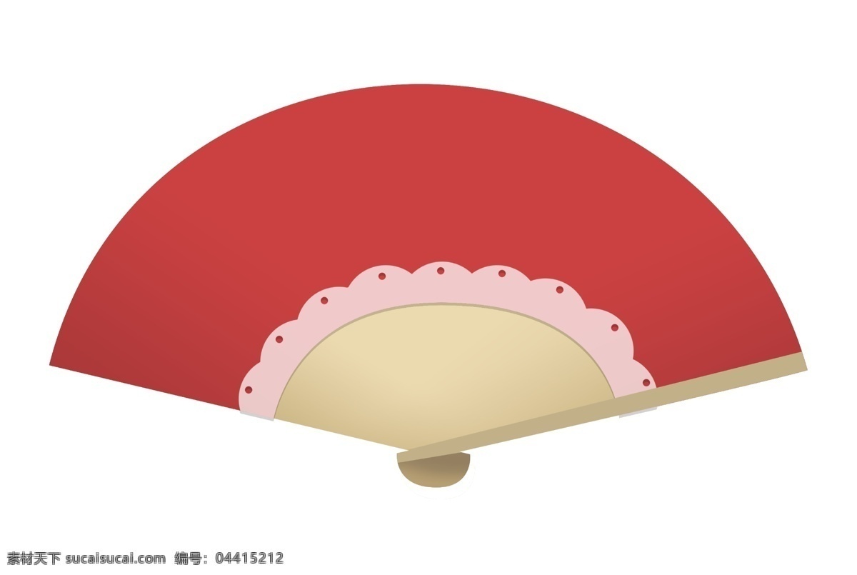 红色 打开 扇子 插图 漂亮的扇子 红色扇子 日本扇子 粉色花边 夏季扇子 扇子插图 精美的扇子 打开的扇子