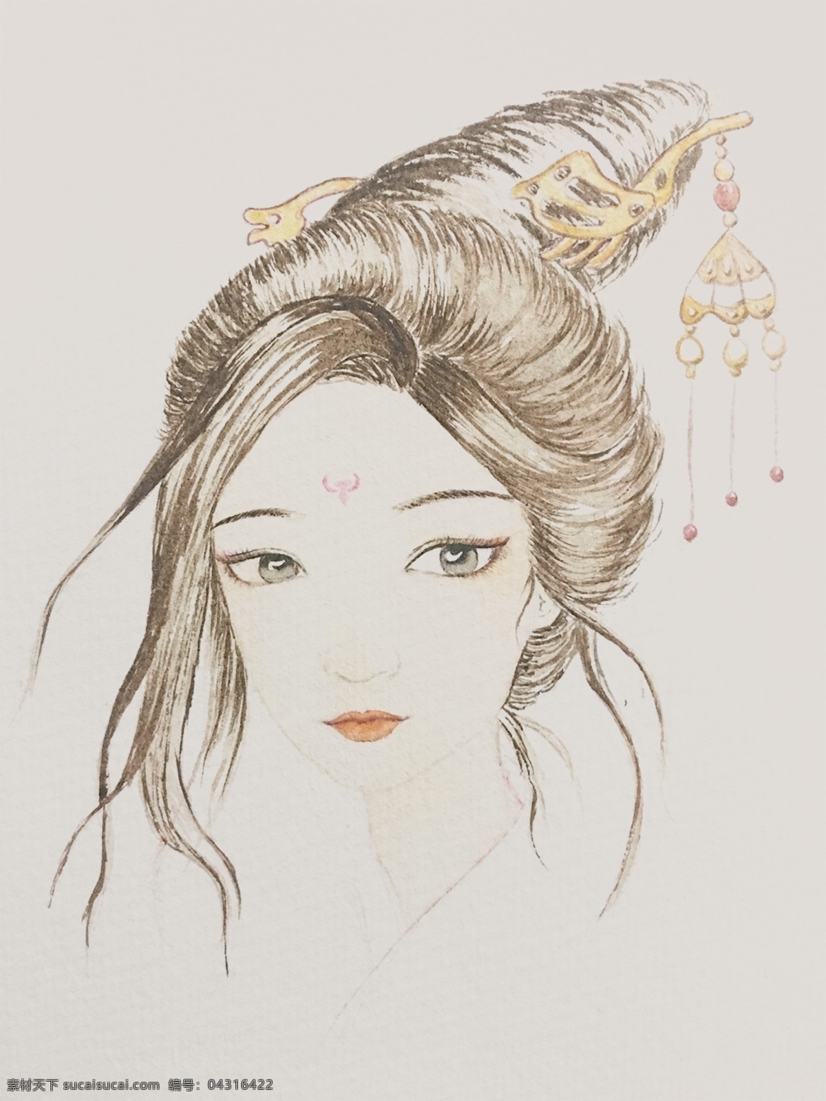 中国 古代 美女 手绘 中国古代 古代美女 手绘图片 美女手绘图片 插画美女 文化艺术 绘画书法