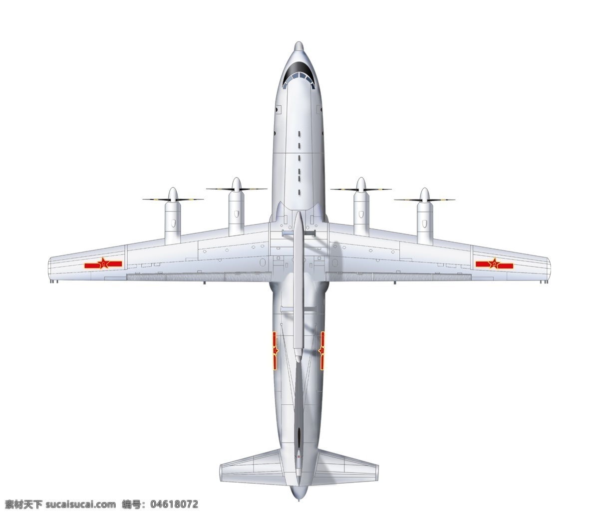 中国 新型 空中 预警机 飞机 战斗机 图层 产品设计 其他模型 3d设计模型 源文件