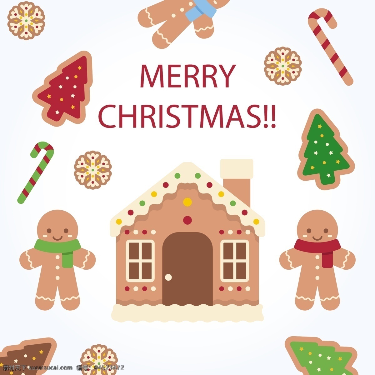 房子 姜饼 节日素材 卡通 圣诞 装饰 元素 圣诞节 圣诞素材 圣诞元素