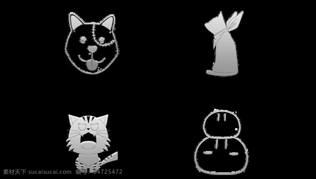 动物 图标 动物图标 图标设计 扁平图标 手绘动物 icon 动物icon 卡通图标 png素材