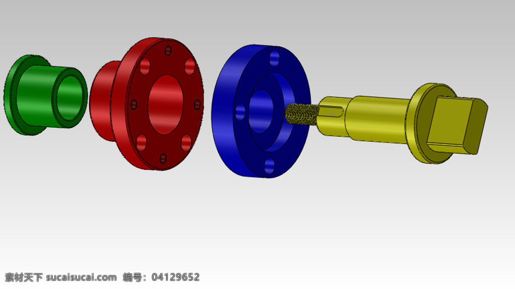 肥皂 压条 机 衬套 组件 机械设计 3d模型素材 电器模型