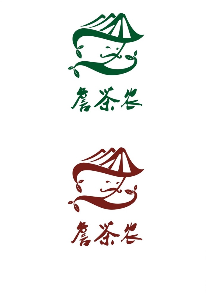 詹 茶农 logo 詹茶农 logo设计 茶叶 茶叶logo