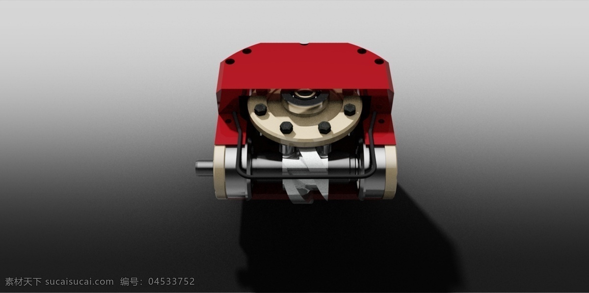 弧面 分度 凸轮 机构 凸轮分度器 3d模型素材 电器模型