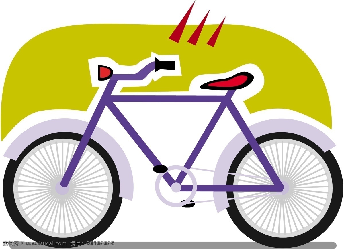 自行车 交通工具 矢量素材 格式 eps格式 设计素材 自行车篇 交通运输 矢量图库 白色