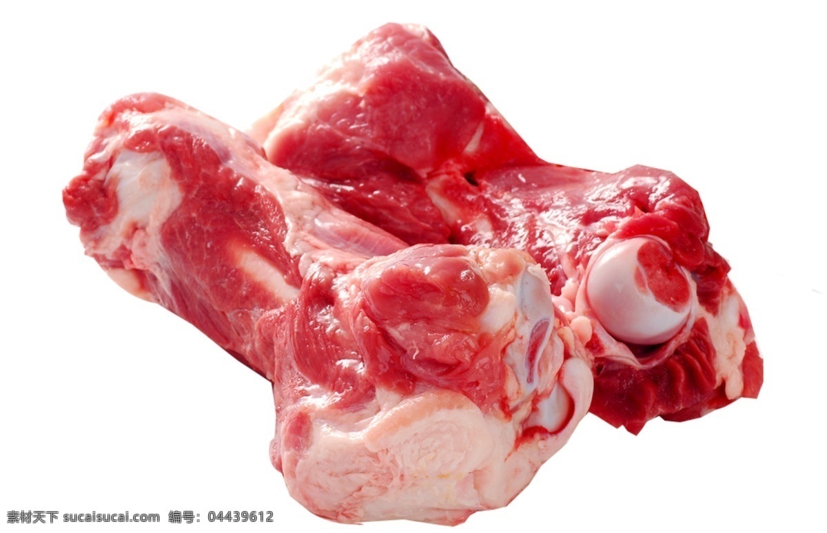 大骨 猪肉 新鲜 肉 生肉 白背景 小橘子 海南 黑猪 椰子 一盘 汤骨 生骨 筒骨 超市生鲜类