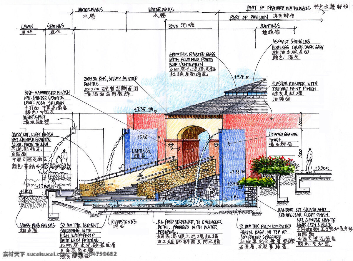 怡 景 丽苑 方案设计 手绘 3d建筑 绘画书法 建模 建筑效果图 模型 素描 透视图 线描 园林建筑 园林素材 手绘园林 家居装饰素材 园林景观设计