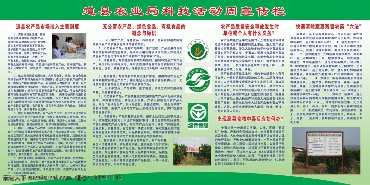农业 宣传 展板 广告设计模板 绿色背景 绿色食品 农业宣传展板 蔬菜 宣传栏 源文件 展板模板 其他展板设计