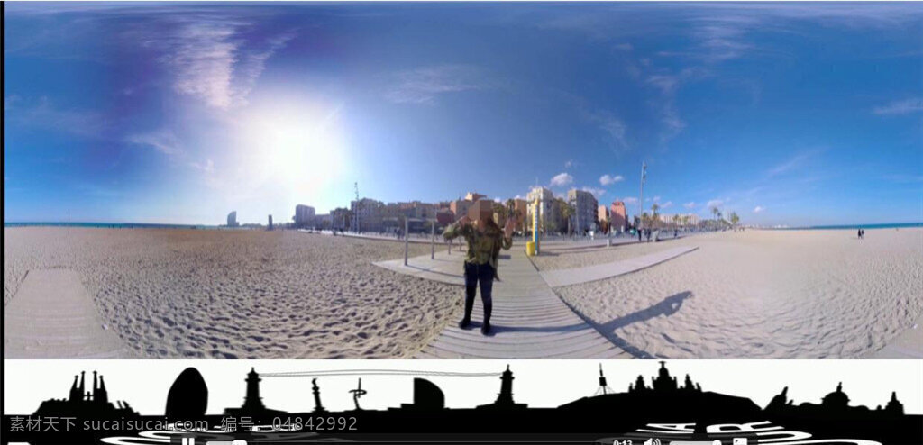 带 游遍 巴塞罗那 vr 视频 vr全景 全景视频 vr视频 虚拟实境 实境视频 高清视频 视频素材 mp4 黑色