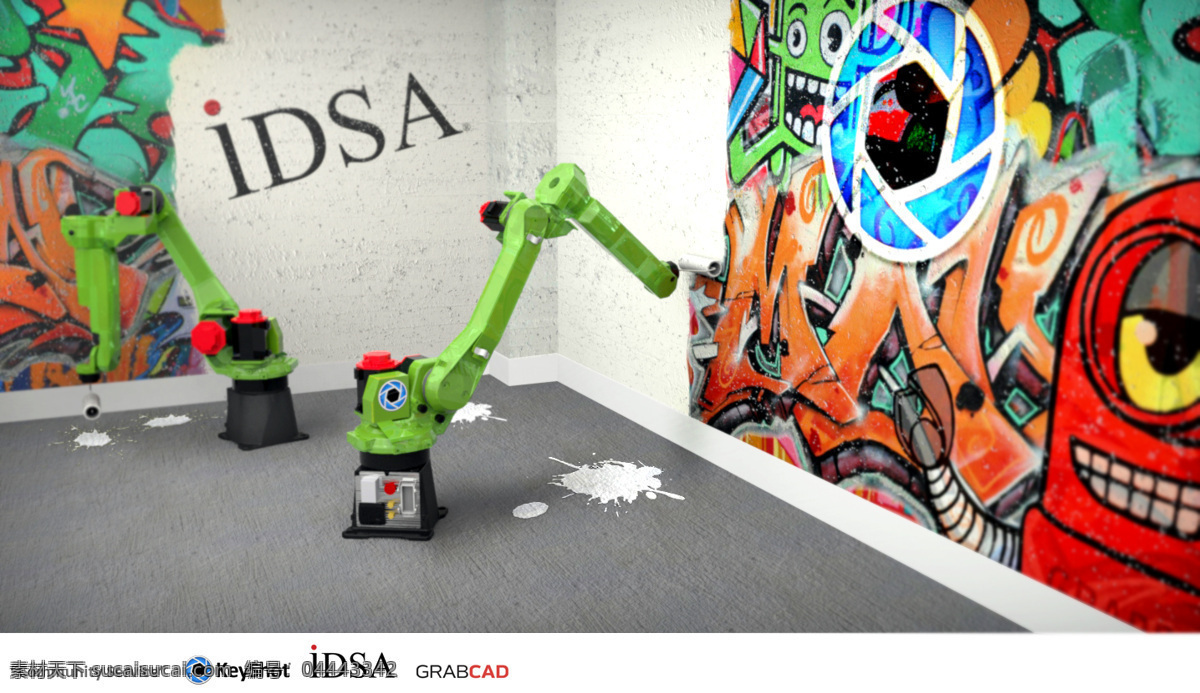 idsa挑战 社区服务 keyshot 插件 机器人 挑战 渲染 idsa 3d模型素材 建筑模型