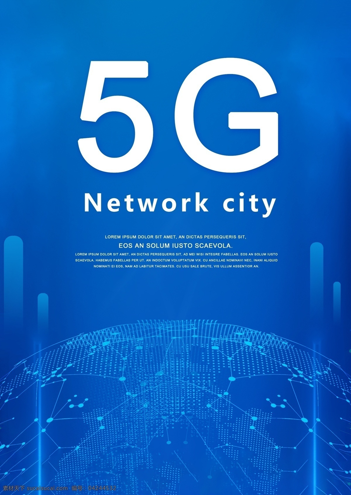 蓝色 时尚 简单 5g 网络通信 海报 通讯 网络 英语 时间 世界 建筑 光 天空 oblue 打开 地球 networkpen