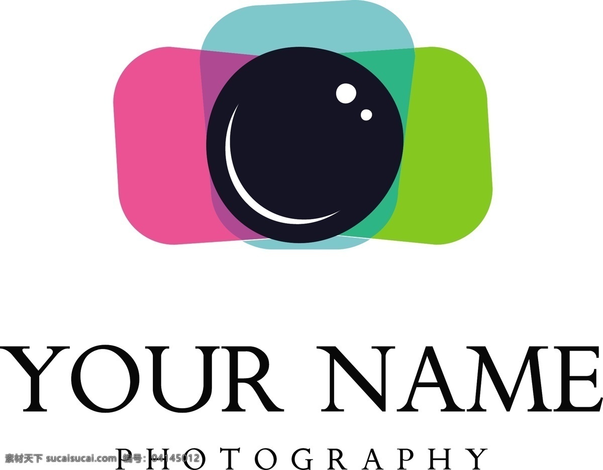 相机 标志 logo 模板 摄影工作室 抽象 logo模板