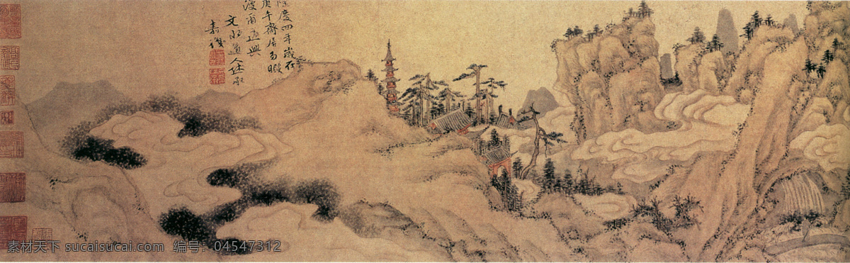 山水 名画 图 山水画 山水名画 中国水墨画 字画 文化艺术