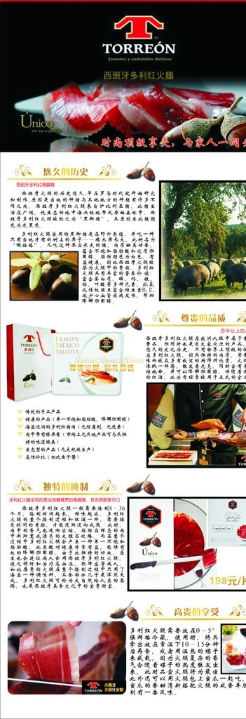 多利 红 火腿 x 展架 火腿肉 x展架 矢量