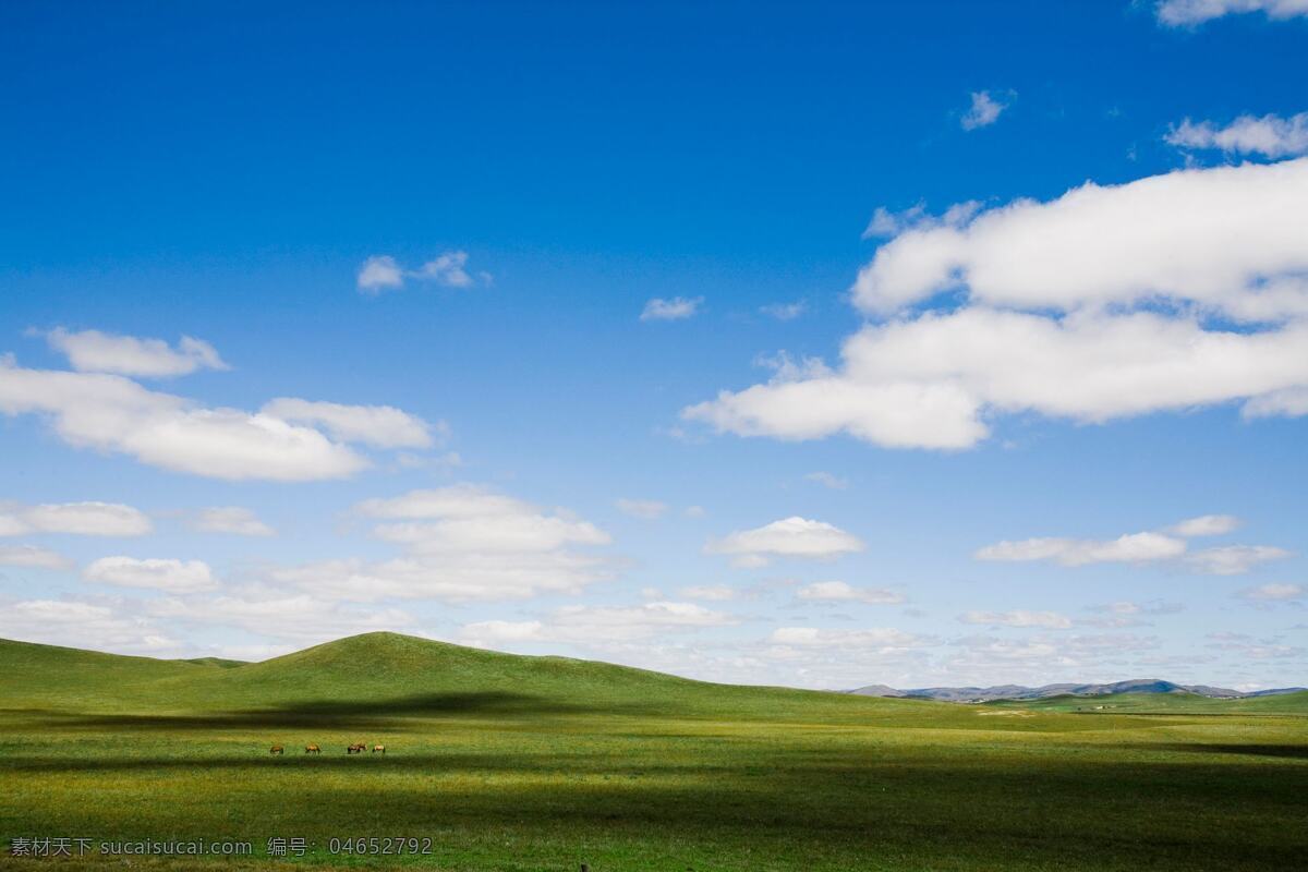 蓝天 白云 绿 草地 蓝天白云 绿草地 风景图 高清 绿草 草地背景 蓝天草地背景 绿色草地 草地蓝天 高清草地 天空草地 远山 马 自然风光 风景图片 自然景观 自然风景