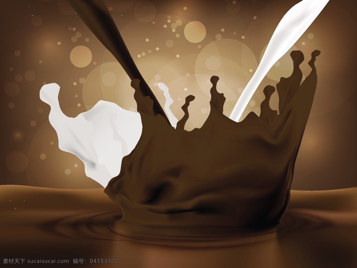 牛奶包装设计 牛奶 milk 牛奶包装 包装设计 咖啡 巧克力 动感 液体 矢量 餐饮美食 生活百科