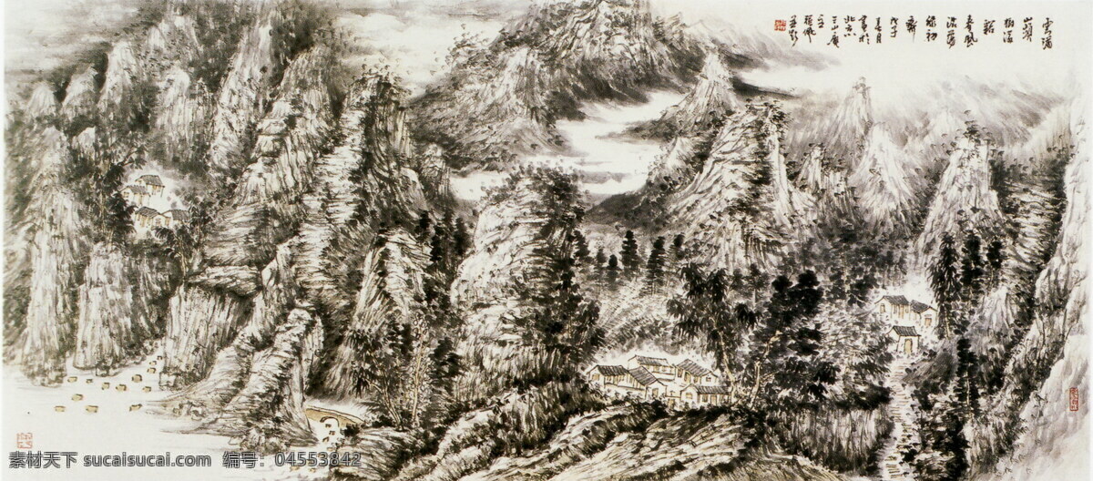 风景画 国画 国画设计素材 绘画书法 山 山水画 书法 国画模板下载 中国画 写意画 大师作品 写意 水 树 水墨画 文化艺术 家居装饰素材 山水风景画