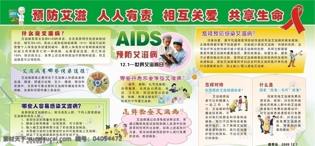 预防艾滋病 艾滋 aids h1n1 学校展板 疾病预防 学校板报 展板模板 艾滋病宣传 健康教育 艾滋病 矢量