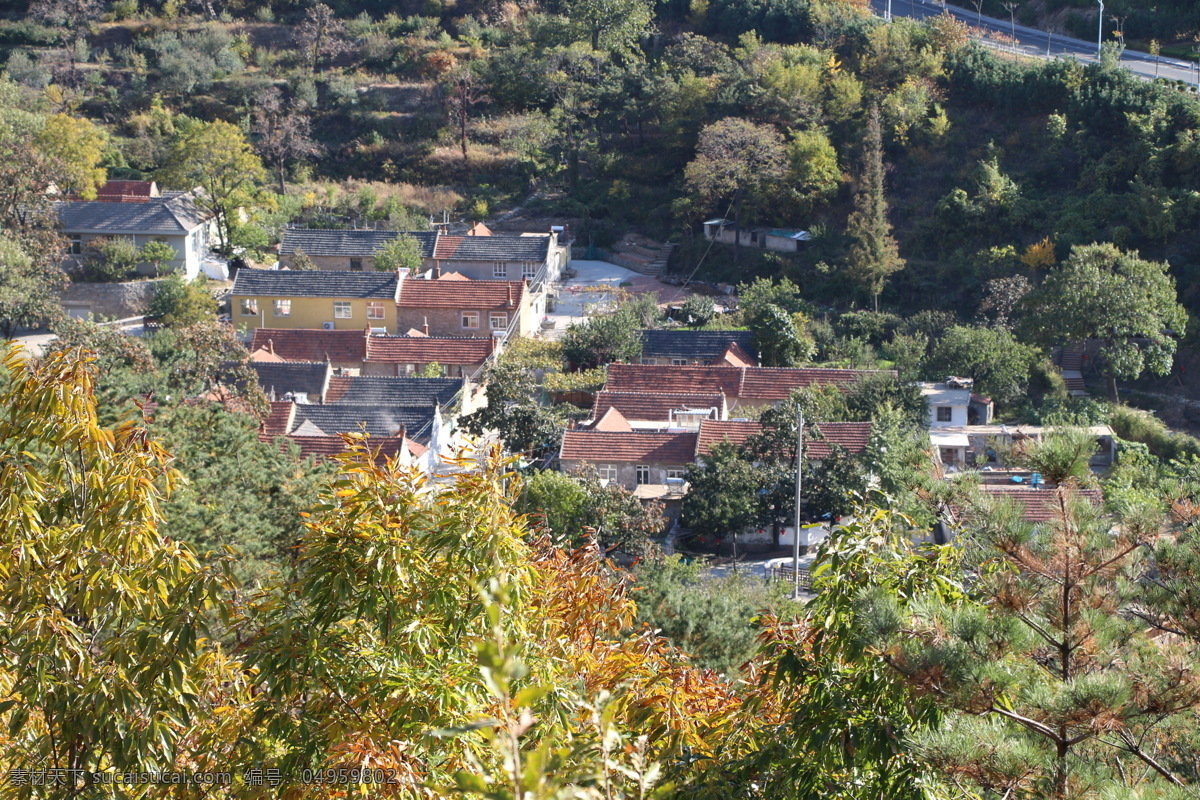 里口山 威海 王家疃 广福寺 田园风光 乡村 秋天 农村 山村 自然景观