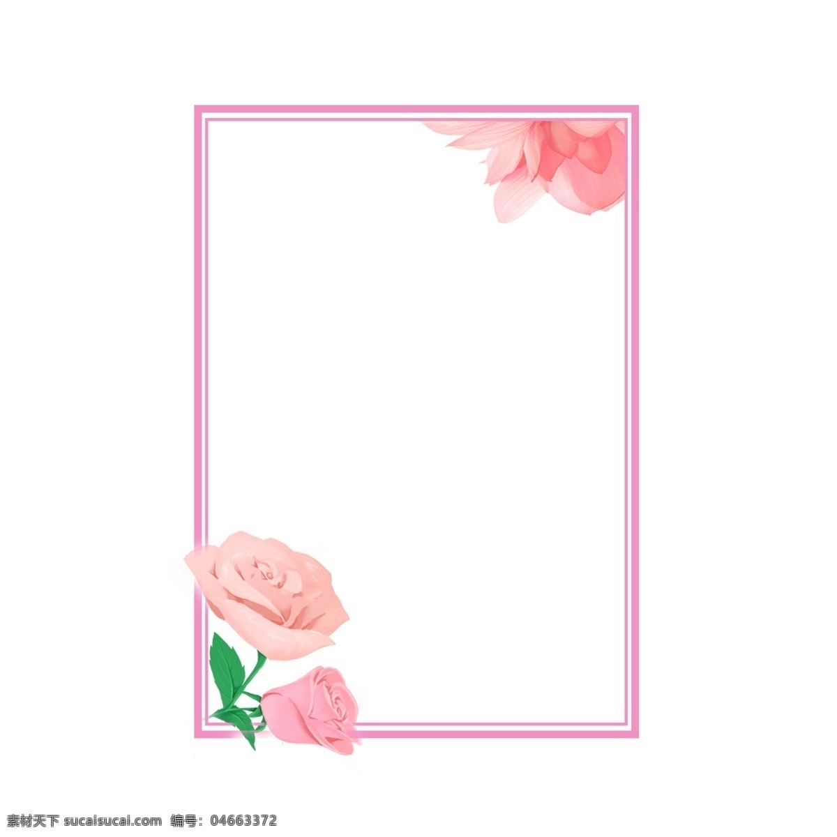 520 情人节 唯美 边框 唯美边框 卡通 可爱边框 清新边框 彩色边框 粉红色边框 浪漫边框 粉红色玫瑰花 花朵