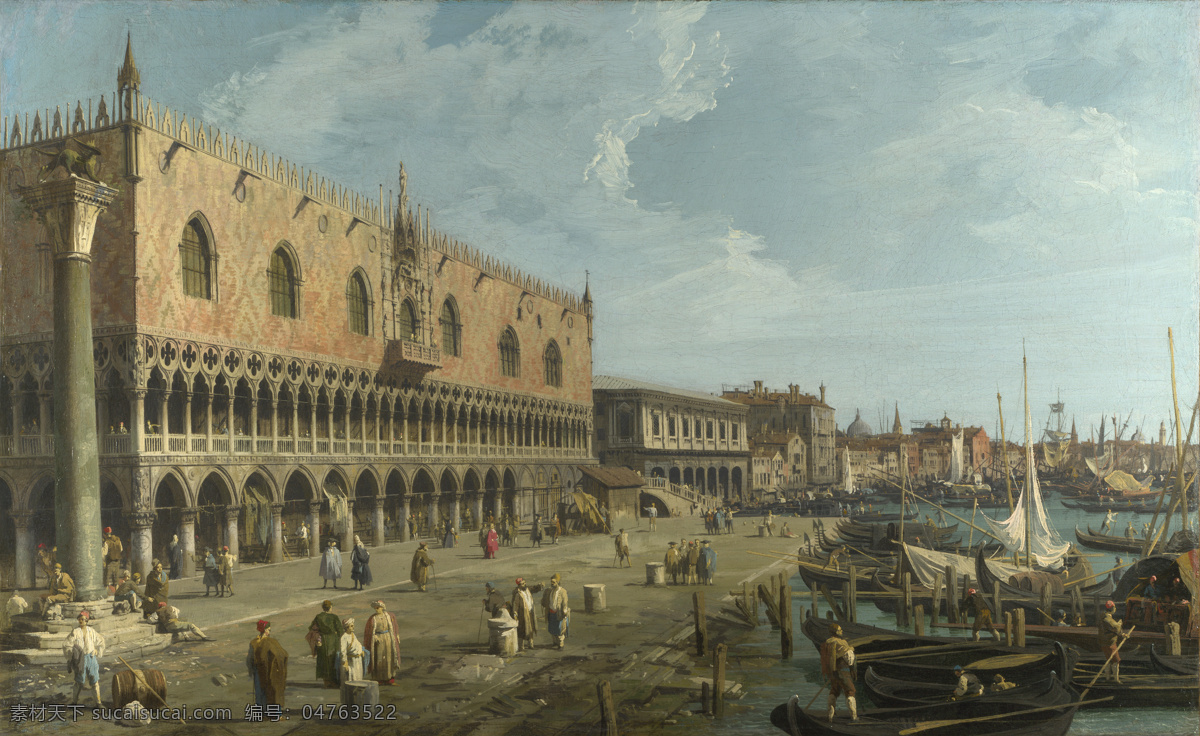 威尼斯 总督的宫殿 建筑油画 欧洲油画 欧式建筑 壁画 精品 装饰画 美术 精美油画 名画 名作 艺术品 欧式绘画 绘画书法 文化艺术
