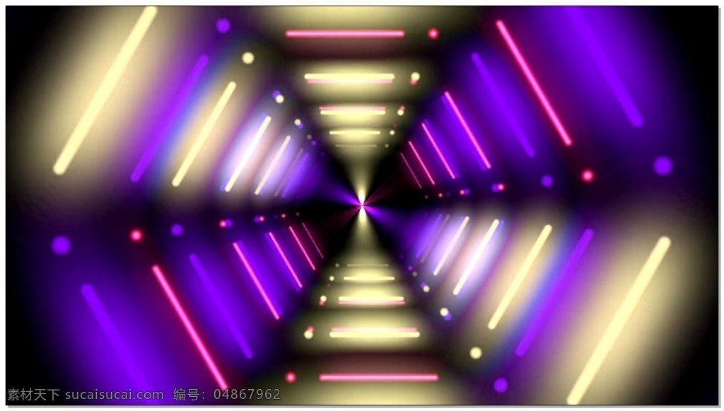 六边形 闪光 通道 视频 立体 led光 视频素材 动态视频素材