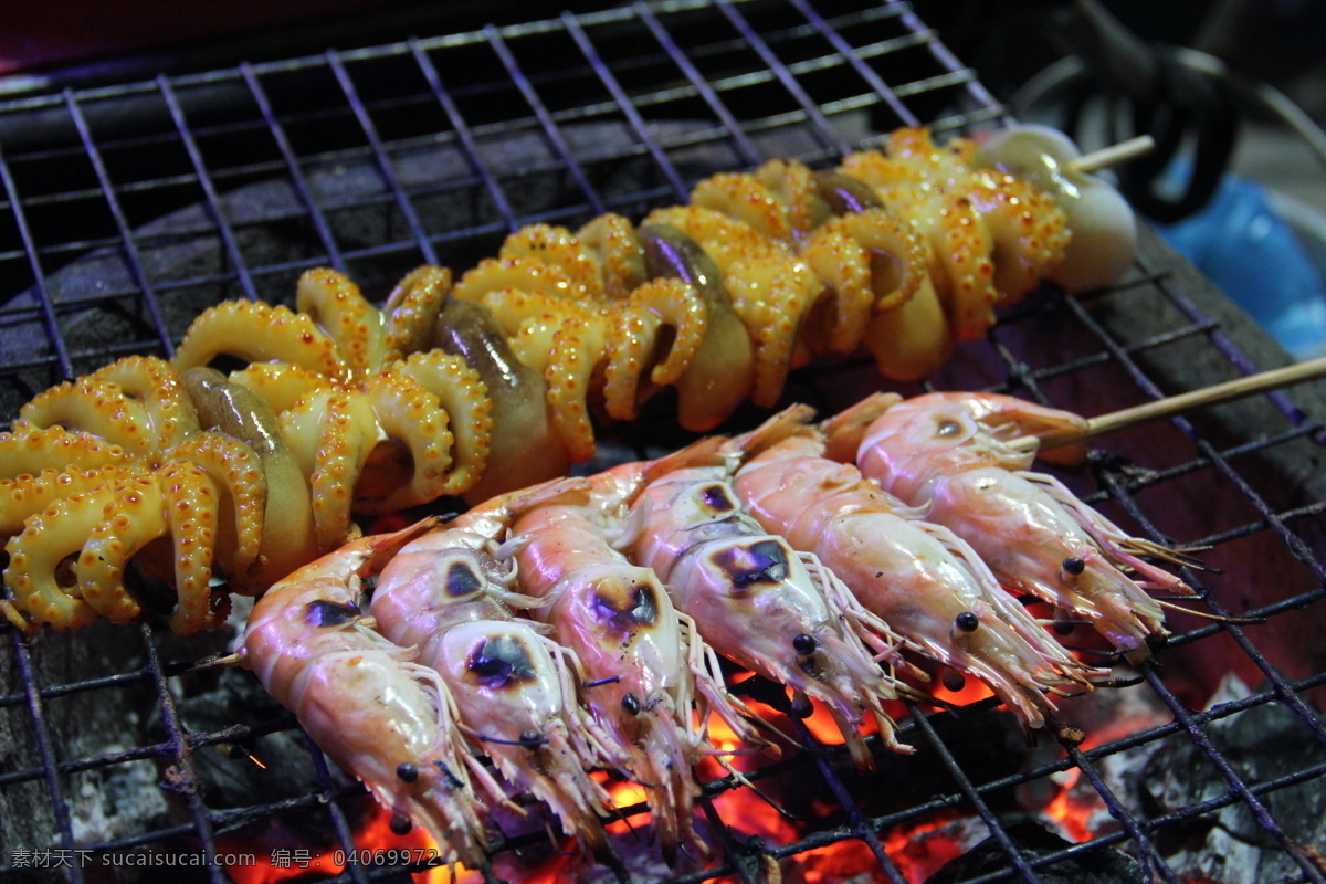 泰国 美食 烤 海鲜 芭提雅 清迈 食物 东南亚传统 传统美食 餐饮美食 食物原料