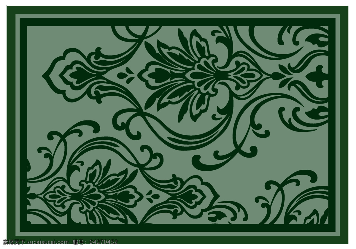 底纹边框 地毯 地毯花纹 花边花纹 框框 美式 墨绿色 欧式 花纹 设计素材 模板下载 矢量图 花纹花边