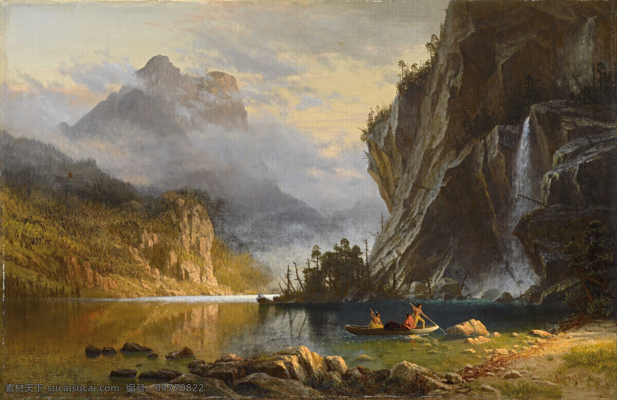 阿尔伯特 比尔施塔特 美国油画 美国画家 油画风景 古典油画 文化艺术 绘画书法