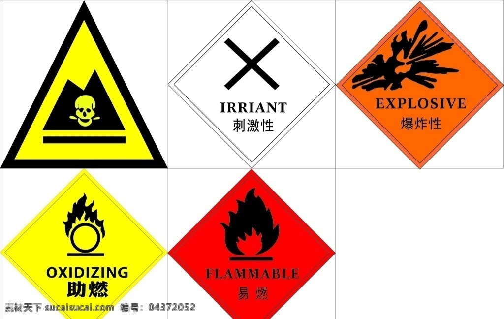 危险化学标志 有毒有害腐蚀 有毒废品 危险废品 腐蚀 标识标志图标 公共标识标志 标志图标