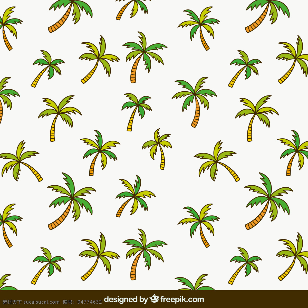 棕榈树平形 背景 图案 树 夏天 树叶 自然 色彩 热带 平 植物 装饰 多彩的背景 棕榈树 无缝的图案 树木 环境