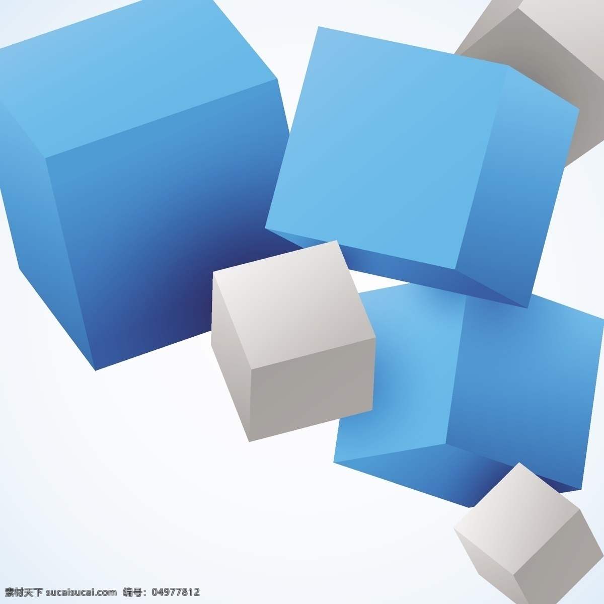 3d方块 3d 方块 模板下载 几何图案 立体图案 3d图案 生活百科 矢量素材 白色